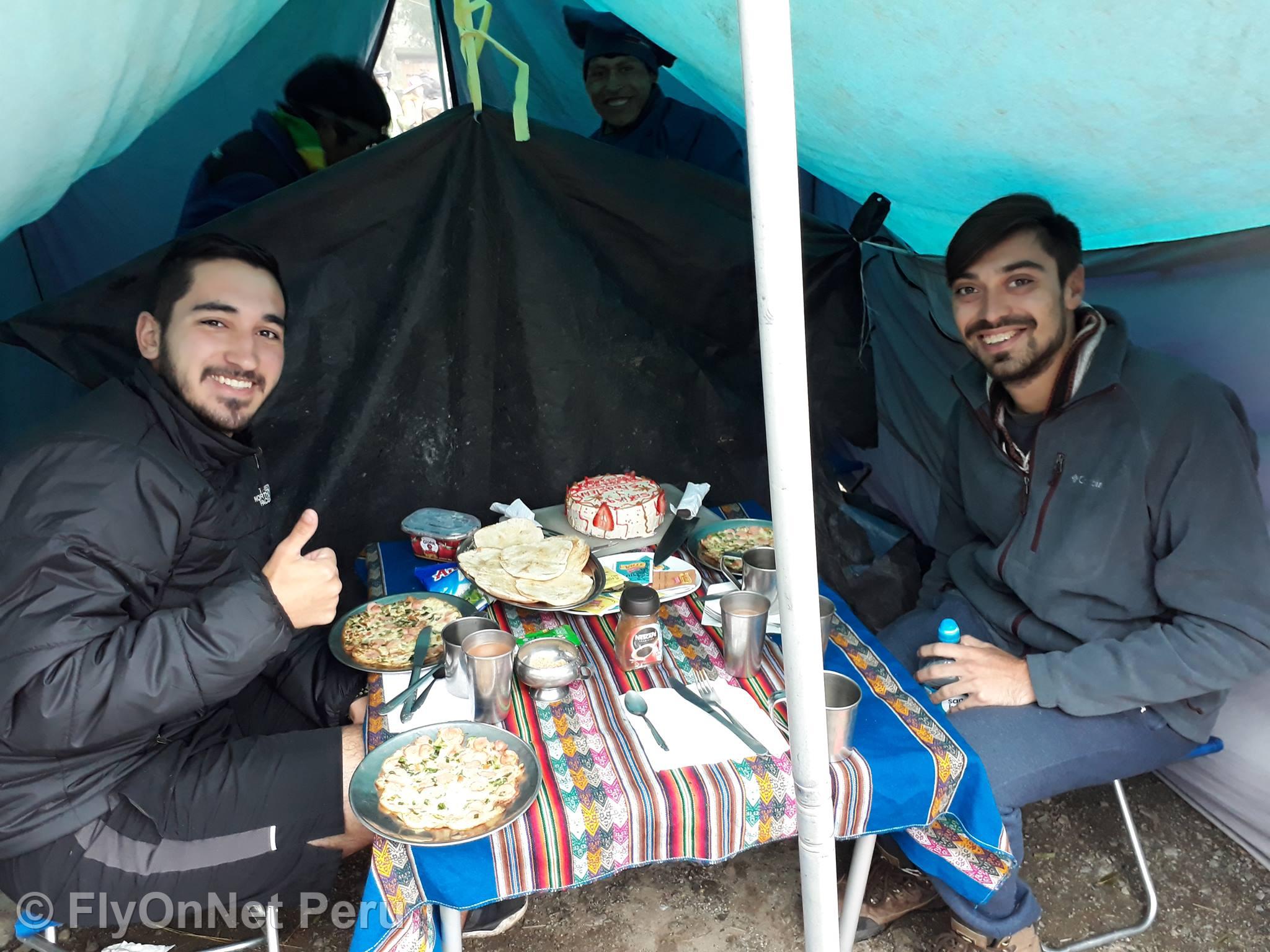 Álbum de fotos: Lunch during the trek, Inca Trail